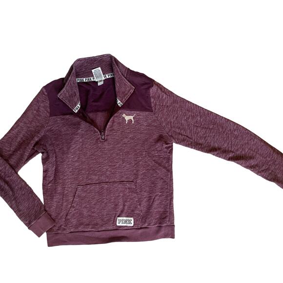 Victorias Secret Sweater Womens Size Medium PINK Gym Lounge Athletic Pullover - Picture 2 of 10